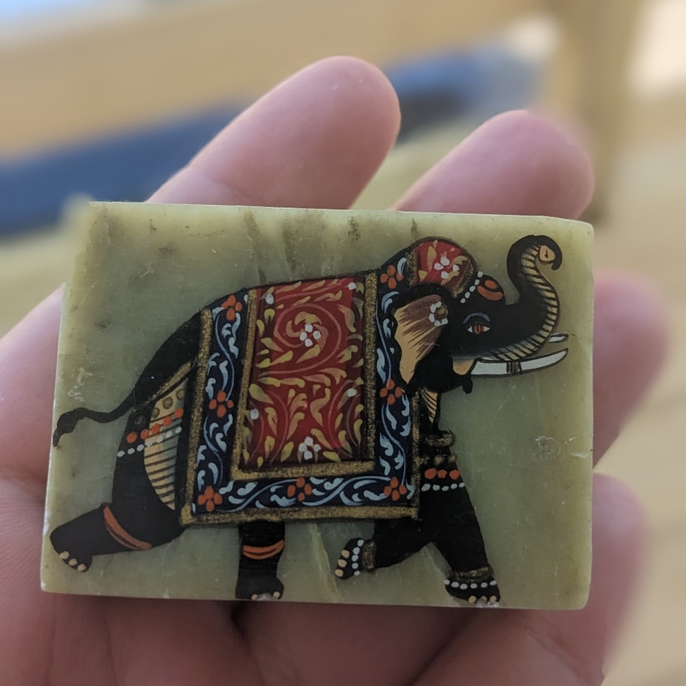 Vintage Elephant Trinket Box